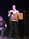 Kit presenting at the Ilkley Literature Fefstival